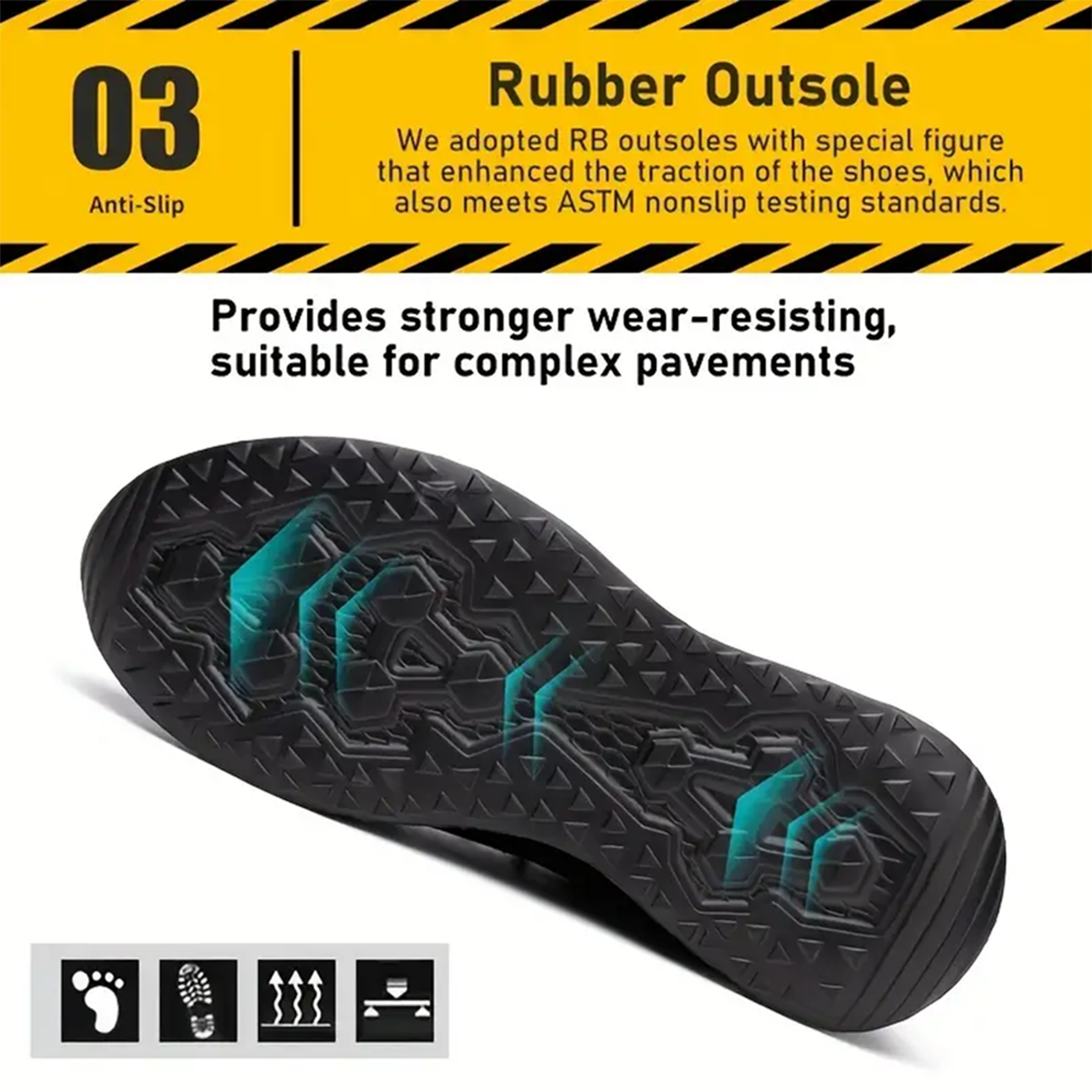 XQJ Steel Toe Work Safety Shoes for Men and Women photo 4
