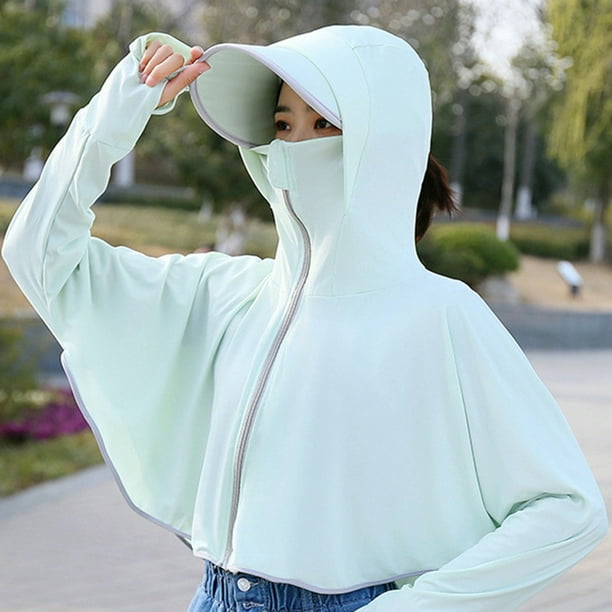 Saydy Spring And Summer Ice Silk Sunscreen Clothing Couples Fashion Solid Color Jacket Hooded Sunscreen Clothing