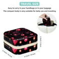 thumbnail image 5 of Valentine's Day Travel Portable Square Jewelry Display and Decorative Box with Bracelet Holder - Ideal for Rings, Earrings, Necklaces, Bracelets, and More - Suitable for Girls and Women, 5 of 6