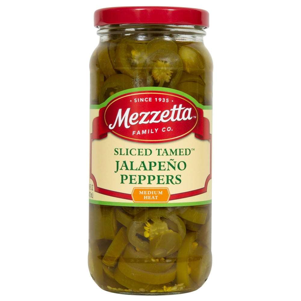Mezzetta Medium Heat Sliced Tamed Jalapeño Peppers, 16 fl oz Walmart