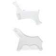thumbnail image 1 of Beard Shaping & Styling Tool with Comb for Perfect line up & Edging for Men's Jaw Cheek/Neck Line, Symmetric/Curve/Step Cut Works with Any Beard Razor Electric Trimmers or Clippers (Clear-2pcs), 1 of 7