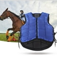 thumbnail image 4 of Kids Equestrian Vest Damping Foam Padded Safety Horse Riding Protective Gear Body Protector Blue Horse Riding Vest Body Protector CL, 4 of 9