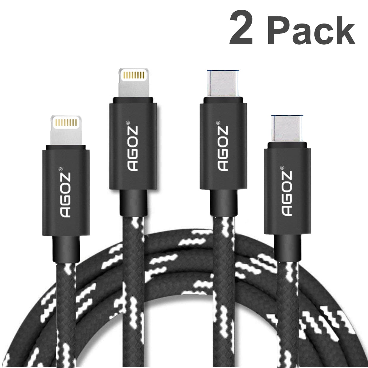 2 Pack 10ft Agoz IPhone To USB C Cable Fast Charger For IPhone 14 14 2-pack-10ft-agoz-iphone-to-usb-c-cable-fast-charger-for-iphone-14-14