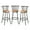 3 pack, variant on Homy Casa Adjustable 24" or 29" Swivel Counter Height Bar Stools Set of 3 with Backrest, Brown