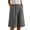 Gray, variant on Staki Womens Shorts Casual Cotton Linen Shorts Elastic Drawstring Summer Beach Vacation Shorts Pockets(Gray,XL)