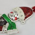 thumbnail image 2 of 4.25" Silver Plated Holiday Tootsie Roll Man Candy Logo Christmas Ornament with European Crystals, 2 of 4