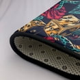 thumbnail image 4 of DouZhe Vintage Skull Snake Flower Pattern Area Rugs Non-Slip Machine Washable Floor Mat, Style Carpet Doormat, 63x48 inches, 4 of 6