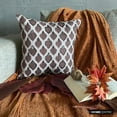 thumbnail image 3 of Autumn Throw Pillow covers Brown 16"x16" (40x40 cm) Jacquard Animal Pattern, Beaded, Hand Embroidery Pillow Case, Animal Modern Style - Forest Fables, 3 of 9