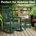NALONE Weatherproof Outdoor Rocking Chair, HDPE Material, Patio Rocker ...