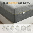 thumbnail image 2 of MLILY Ego Gray Queen Mattress 12 inch, Gel Memory Foam Mattress Queen, Beds in a Box, Medium, 2 of 10