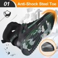 thumbnail image 2 of LAoutun Steel Toe Shoes for Men Mid Cut Work Shoe for Men Industrial Construction Safety Shoes, 2 of 6