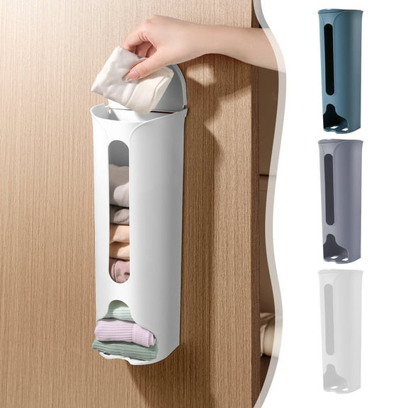 Msgweeeg Home Lazy Underwear Sock Storage Artifact Underwear Storage Box Wall Mounted Pull Out Non Punched Sock Sorting Box