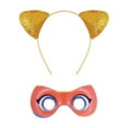 thumbnail image 6 of Super Hero Cat Costume w/Mask Headband for Girls Halloween Dress up, Size 4-5Y, 6 of 7