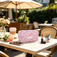 thumbnail image 6 of Printed Fluffy Zippered Makeup Bag, Zipped Makeup Bag, Beautiful and Cute Floral Pattern Pencil Case, Suitable for Home, Travel, and Office, Can Store Lipstick, Cosmetics, and Other Small Items, 6 of 6