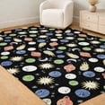 thumbnail image 6 of Addison Rugs Chantille Indoor/Outdoor Transitional Kids Black Machine Washable Rectangle Rug, 10' x 14', 6 of 8
