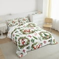 thumbnail image 3 of Castle Fairy 3-Piece Queen Size Comforter Set, Santa and Deer Christmas Print, 3 of 8
