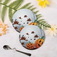 thumbnail image 3 of Halloween Creepy Forest with Pumpkin Drinks Coasters, Non-Scratch Cork Base Round Cups Mats for for Wooden Coffee Table, Cool Housewarming Gift for Home Decor, 3 of 7