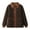 #0232-Brown, variant on Uootdi Fuzzy Fleece Jackets for Women Stand Collar Full Zip Hooded Long Sleeve Coats Plus Size Fall Tops for Women with Front Pocket