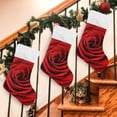 thumbnail image 7 of Coolnut 2 PCS Christmas Stocking Valentine's Day Red Rose Big Warm 17.7 x 12 Inch Hanging Xmas Stockings Decoration for Family Holiday Party Ornaments Decor Fireplace, 7 of 7