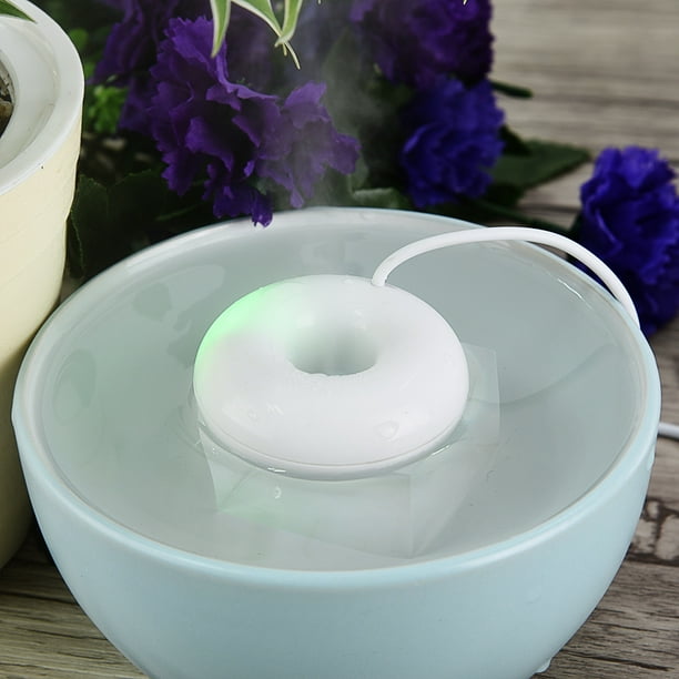 Humidificador de Atomización USB de Mini Mini Rosquilla Portátil, Humidificadores de aire Pequeño Para Automóvil, Oficina, Viaje Con Modos de 2 Neblina, 28 dB Humidificador de