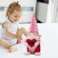 thumbnail image 4 of Hugtrwg Gnomos Navidad Muñeca Sin Rostro Rudolph Enano Amor Oso Muñecas Adornos (A), 4 of 6