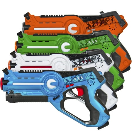 Best Choice Products Infrared Laser Tag Blaster Set for Kids & Adults with Multiplayer Mode, 4 Pack