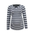 thumbnail image 2 of Long Sleeve Pregnancy Shirt Hoodie Maternity Tops Clothes for Women, 2 of 4