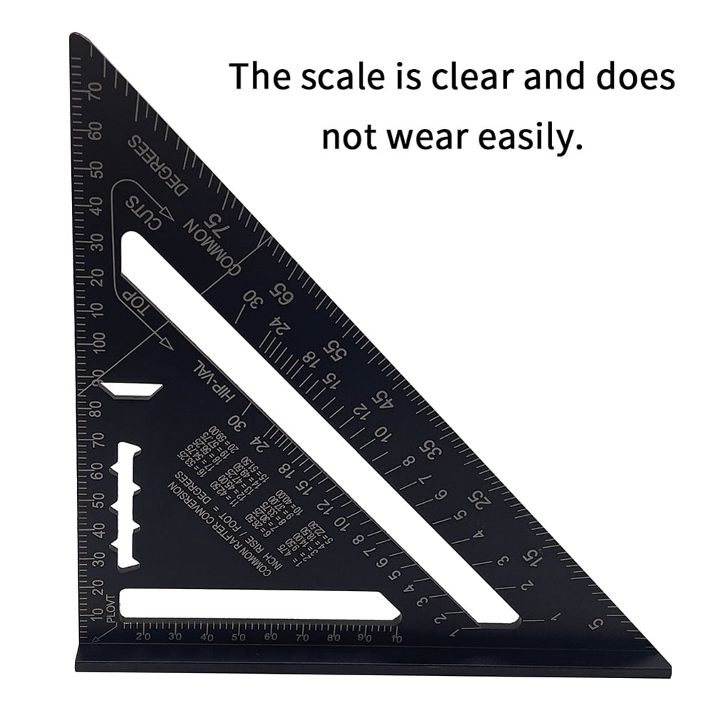 yeacher aluminum alloy triangle rulers 90 degrees 45 degrees set walmart com