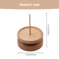 thumbnail image 2 of DRAFIDEEP Thread Spool Holder Wooden Round DIY Sewing Thread Spools 1Pcs 3.7X3.7X5.1in, 2 of 8