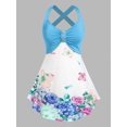 thumbnail image 1 of Tallas de flores de talla grande Top sin mangas Rosegal Camisetas sin mangas de talla grande, 1 of 5