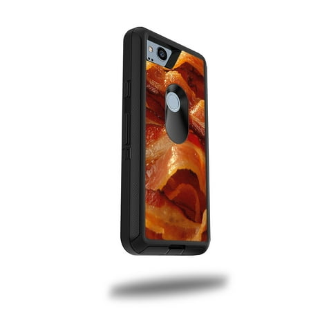 MightySkins Skin For OtterBox Defender Google Pixel 2 5” Case - Bacon | Protective, Durable, and Unique Vinyl Decal wrap cover | Easy To Apply, Remove, and Change Styles | Made in the (Best Bacon In Usa)