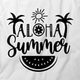 thumbnail image 2 of Aloha Summer T-Shirt | Fun Summertime White Tee Gift, 2 of 5
