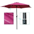 thumbnail image 5 of 9 ft Outdoor garden patio umbrellasOutdoor Backyard [Umbrella Base is not Included]-Red wine, 5 of 7