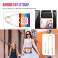 thumbnail image 6 of For iPad Pro 12.9 inch 2022/2021/2020/2018 Case, 360 Rotatable Handle Stand, Shoulder Strap, Drop-Proof Design, Colourful Red, 6 of 7