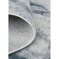 thumbnail image 3 of 2' X 3' Blue Gray And Ivory Abstract Distressed Stain Resistant Area Rug, 3 of 10