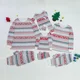 thumbnail image 5 of Conjunto de pijamas familiares a juego de Navidad de invierno 2024 con estampado de dibujos animados para adultos y niños, traje de 2 piezas, pijama de bebé de aspecto suave y cálido, 5 of 5