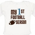 thumbnail image 4 of Inktastic My First Football Season Boys or Girls Long Sleeve Baby Bodysuit, 4 of 5