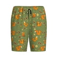 thumbnail image 4 of Wukai Squirrel And Nuts Men’s Short Pajama Pants With Pockets Soft Sleep Pj Shorts for Men-3X-Large, 4 of 6
