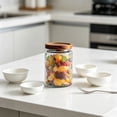 thumbnail image 4 of Vintage Glass Jars With Lids, Airtight Food Storage Containers, Kitchen Canisters For Sugar, Coffee, Tea, Spice, Flour, Candy Cookie, Pasta, Cereal, Cute Decorative Jars, 4 of 6