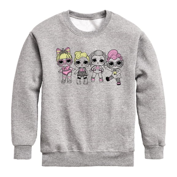 LOL Surprise! - LOL Squad - Toddler And Youth Crewneck Fleece Sweatshirt