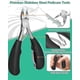 thumbnail image 4 of Toenail Clippers For Thick Nails And Ingrown Nails For Seniors - Stainless Steel Soft Grip Nail Clippers With Nail File, 4 of 5