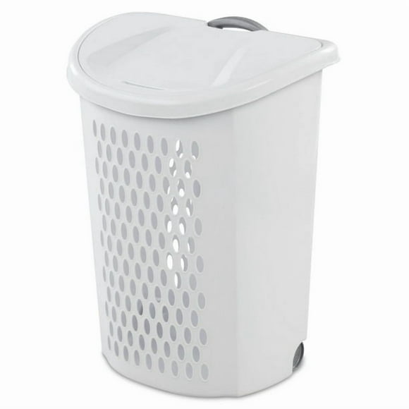 Sterilite 70L Ultra™ Wheeler Hamper-White, 70 L