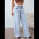 thumbnail image 5 of Pantalones Vaqueros Boyfriend para Mujer, de Cintura Alta, Holgados, de Mezclilla, de Pierna y Rectos, Estilo Urbano Y2k Lago Azul M, 5 of 10