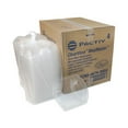 thumbnail image 4 of Pactiv Corp. YCN8467H00D0 9.38 x 8 x 1.25 ClearView MealMaster 2-Compartment Dome Plastic Lid with Fog Gard Coating - Clear (252/Carton), 4 of 8