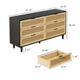 thumbnail image 2 of 51.18" 6-Drawers Rattan Storage Cabinet, 2 of 6