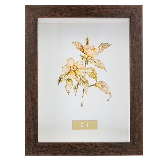 Miangastore Vitrine Cadre Shadow Box 8 Pouces pour Exposer Souvenirs Photo Fleurs Séchées