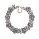 thumbnail image 4 of Collar de diamantes de imitación, gargantilla vintage de cadena gruesa, artesanía, regalo de San Valentín moderno. Azul claro, 4 of 9