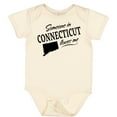 thumbnail image 3 of Inktastic Someone in Connecticut Loves Me Boys or Girls Baby Bodysuit, 3 of 5