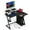 Black, variant on Costway L Shaped Gaming Desk with Outlets & USB Ports Monitor Shelf Headphone Hook White