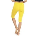 thumbnail image 3 of Women's Oh So Soft Knee Length Leggings | Poly Spandex | Plus Size XL -7X, 3 of 6